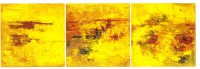 10. ABSTRACTO EN AMARILLO Y SIENA TOSTADO